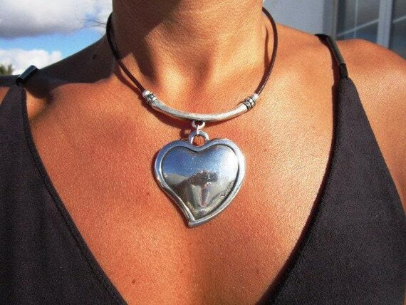 Couples silver Beaded Heart Necklace Charm • Bohemian Handmade jewelry Necklaces for Women • Personalized Jewelry top sellers Gift for Her