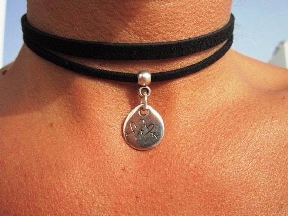 Bohemian Leather Choker Necklace beaded with charm • couple necklaces for women Handmade personalized jewelry