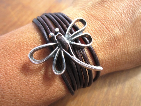 Custom Charm Silver Beaded dragonfly Bracelet • Bohemian Handmade Jewelry • Personalized Custom jewelry Gift for Her & Birthday Gift