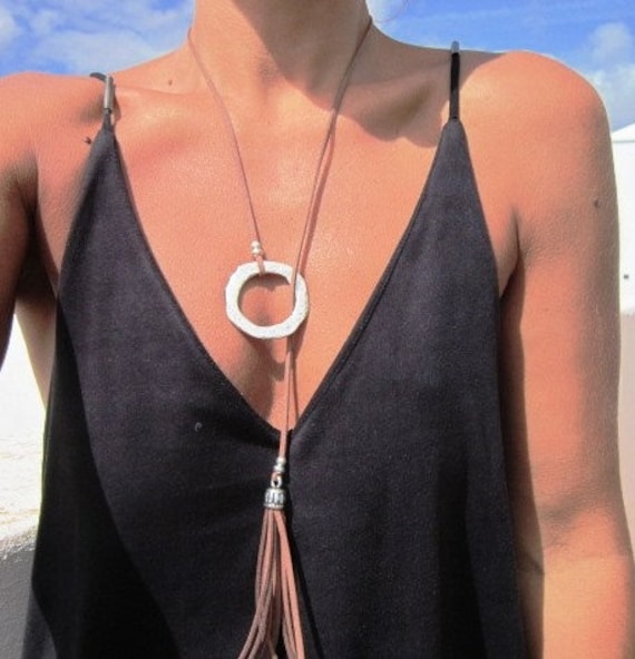 drop necklace, Y necklaces, lariat necklace, silver necklaces, fashion jewelry, ring necklace, silver ring, etsy rings, long necklaces