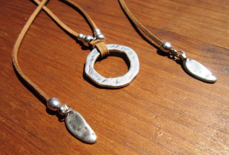 wrap necklace, minimal necklace, Boho bohemian jewelry, hippy gypsy necklaces image 3