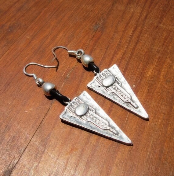 Sterling Silver hook earrings dangle • Beaded Drop Boho Earrings • Dainty Cute Handmade jewelry Gift for Her by kekugi