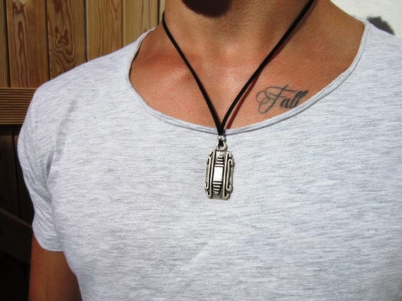 Personalized Gifts for Men couples necklace – Necklace for Men Pendant Necklace Custom Handmade Jewelry Gift for Him