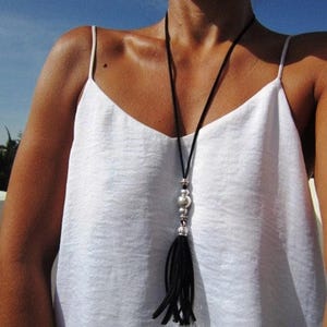 Best selling items Silver Everyday Pendant Beaded Necklace • Long Layered Chunky Necklace Gift for Her • Necklaces for Women top sellers