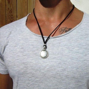 Personalized Gifts for Men – Necklace for Men Pendant Necklace Custom Handmade Jewelry Gift for Him
