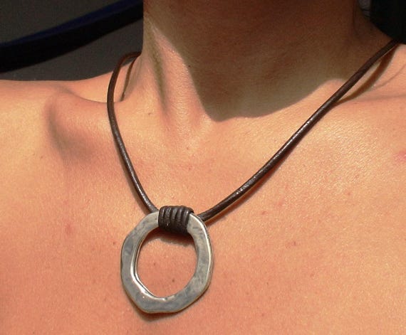 Silver ring Necklace mens jewelry • Personalized Jewelry Necklaces for men and women • Best selling items Custom Gift for her or him