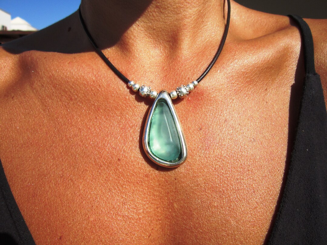 Aqua Green Statement Necklaces for Women Necklace Jewelry Etsy