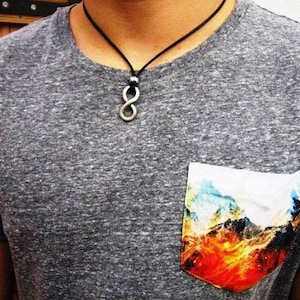 Personalized Gifts for Men – Necklace for Men Pendant Necklace Custom Handmade Jewelry Gift for Him
