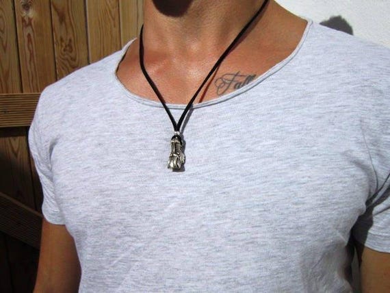 Personalized Gifts for Men – Couples Necklace for Men Pendant Necklace Custom Handmade Jewelry Gift for Him
