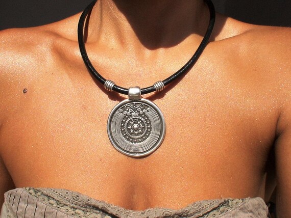 Custom Statement Silver Beaded Necklace with Pendant Charm • Custom Personalized Jewelry • Best Seller Design Gift for Her