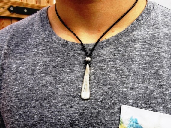 Silver Couples Necklace for Men – Charm Necklace Custom Gift Mens Jewelry Gifts for Men Unique Handmade by Kekugi