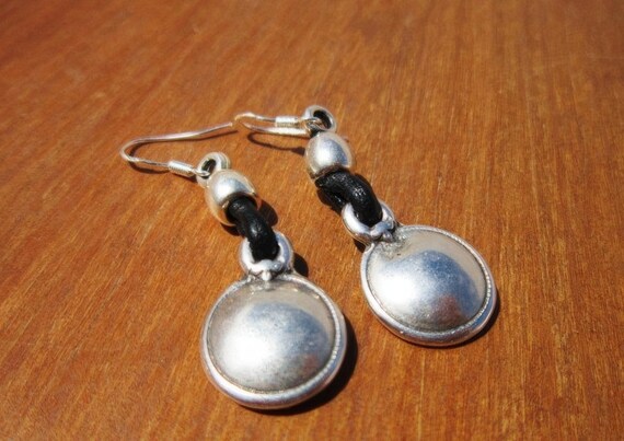 Gift for her hook sterling silver earrings dangle, statement drop beaded earrings. Personalized handmade jewelry, cute boho unique earrings.