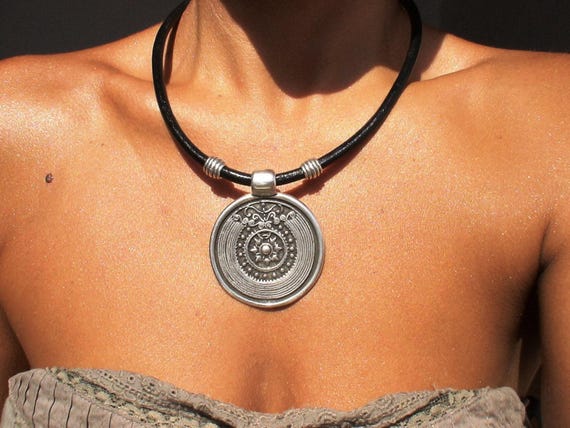 Custom Statement Silver Necklace • Beaded Couples Necklace Pendant Charm • Custom Personalized Jewelry • Best Selling Items Gift for Her