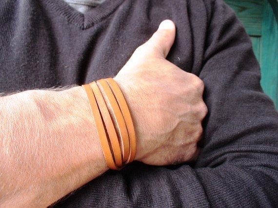 Silver and Leather mens bracelet, friendship couples bracelet, men cuff bracelet, handmade silver mens jewelry, unique gifts for men