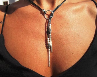 Beaded Couples Y lariat Necklace with Charm • Personalized Jewelry Necklaces for Women • Best selling items Custom Gift for Her by Kekugi