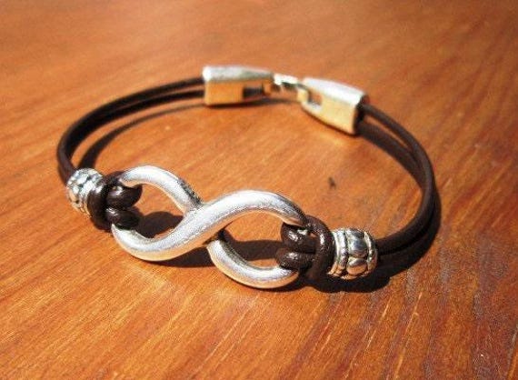Leather & Silver Bracelets for Women • Matching Couple Bracelets • Custom bracelet Gift for women • Best Selling Items jewelry by Kekugi