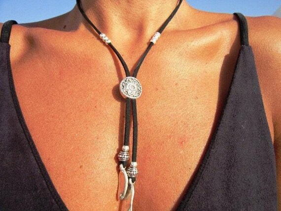 Everyday Long Charm necklace • Bohemian Handmade jewelry Pendant Necklaces for Women • Personalized neotribal Jewelry host gift top sellers