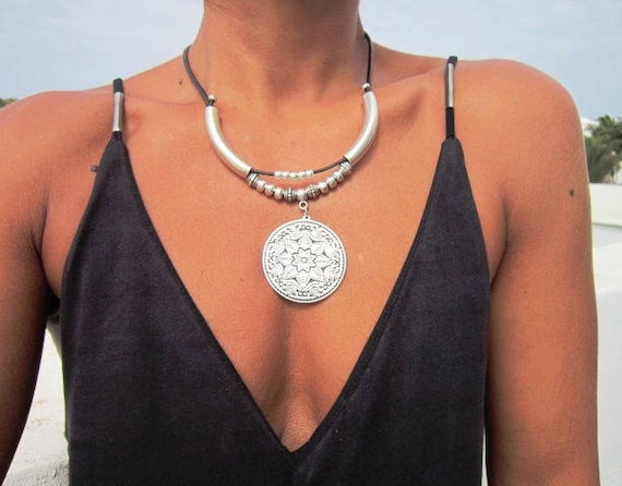 Boho jewelry, bohemian jewelry, hippy jewelry, bohemian necklaces, boho necklace, silver jewelry, fashion jewelry, ethnic jewelry, boho chic