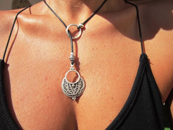 Handmade Couples Boho Necklace • Y lariat Necklace Customized • Personalized Bohemian Jewelry Gift for Her • Birthday Gift for mom or Mama