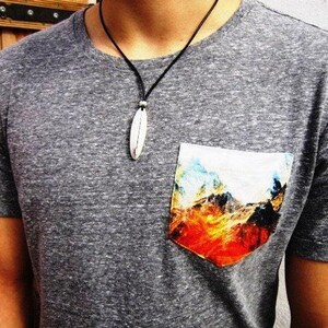 Personalized Gifts for Men – Necklace for Men Pendant Necklace Custom Handmade Jewelry Gift for Him