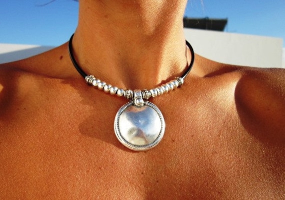 Bohemian boho jewelry, hippie boho necklace, gypsy necklace, hippy bohemian statement necklace