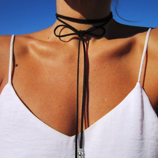 collier enveloppe, choker enveloppe, collier choker, choker en cuir, choker perlé, collier boho, bijoux Boho, bijoux boho, bijoux hippies