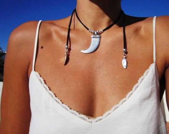 wrap necklace, wrap choker, choker necklace, leather choker, beaded choker, bohemian necklace, Boho jewelry, bohemian jewelry, hippy jewelry