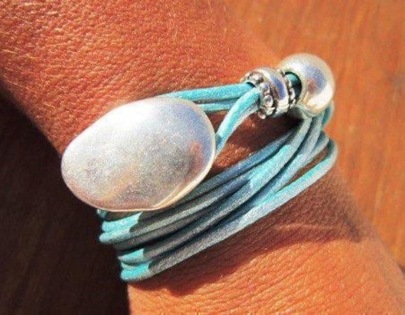 turquoise bracelet jewelry • Beaded Bracelet Personalized Gifts • Silver Custom Bracelet • Personalized Handmade Jewelry Gift for Her