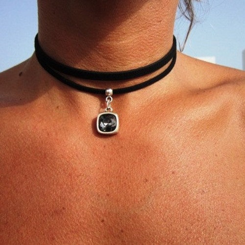 Unique Necklace Choker Necklace Black 