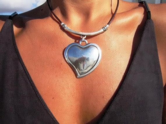 Couples silver Beaded Heart Necklace Charm • Bohemian Handmade jewelry Necklaces for Women • Personalized Jewelry top sellers Gift for Her