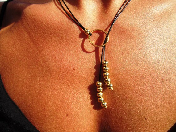 Handmade Couples Heart mama Necklace • Y lariat Necklace simple gold necklace • Gift for Her • Birthday Gift for mom or Mama