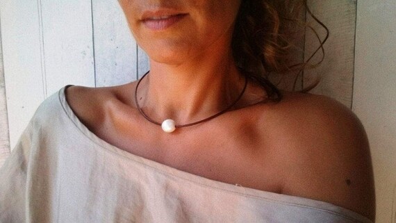 Personalized Jewelry Necklaces for Women • Silver freshwater pearl Beaded Necklace with Pendant Charm • Best selling items Gift for her