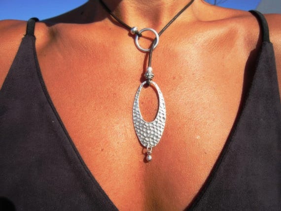 Boho Y lariat Necklace • Beaded Couples Necklace gift for Her • Bohemian personalized Handmade Jewelry • Best selling items by Kekugi