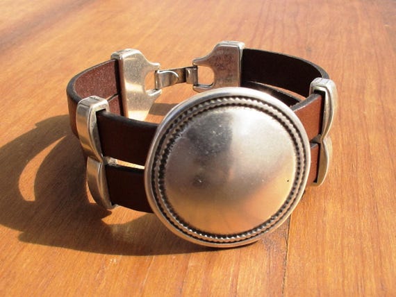 Beaded Leather Bracelet Personalized Gifts • Silver Custom Bracelet • Personalized Handmade Jewelry Gift for Her by Kekugi Bohemian jewelry