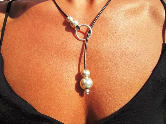 statement necklace lariat, silver beaded necklaces for women