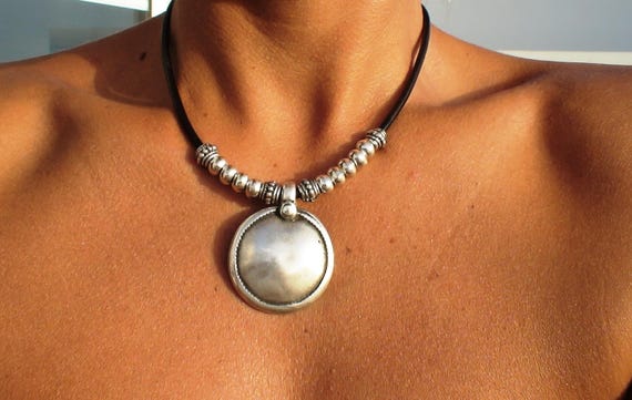 Bohemian boho chic jewelry, hippie boho necklace, gypsy necklace, hippy bohemian statement necklace