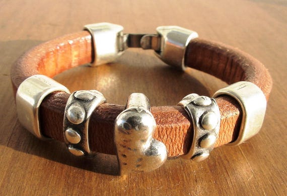 Leather & Silver Bracelets for Women • Matching Couple Bracelets • Custom bracelet Gift for women • Best Selling Items jewelry by Kekugi