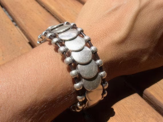 Personalized Leather & Silver Beaded Bracelet Gifts • Handmade Bohemian Jewelry • Birthday Gift or Custom Jewelry Gift for Her by Kekugi