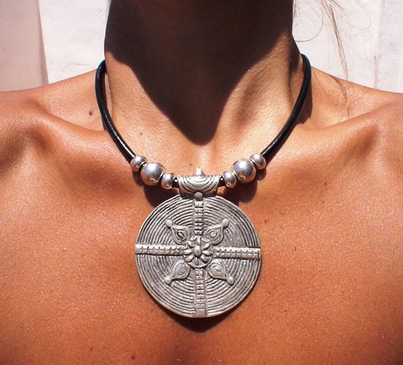 Custom Statement Silver Necklace • Beaded Couples Necklace Pendant Charm • Custom Personalized Jewelry • Best Selling Items Gift for Her