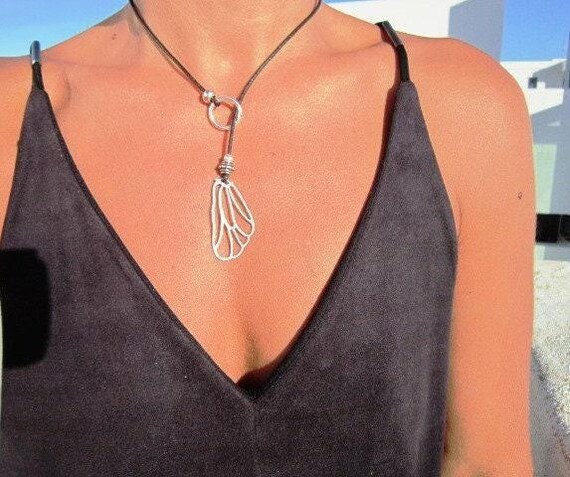 Y lariat Necklace Butterfly charm Couples Necklace • Necklaces for Women • Personalized Jewelry Gifts Best selling items • Gift for Her