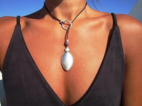 Statement Charm Y Lariat Necklace • Silver Beaded Necklaces for Women • Personalized Jewelry Gifts Best selling items • Gift for Her