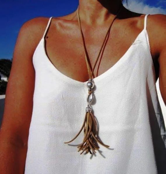 Long Summer Sea Shell Necklace Gift for Her Best Selling Items • Summer Beach Shell Jewelry Necklaces for Women • Gift for Her Top Sellers