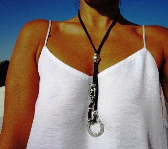 Silver Chunky Couples Necklace Pendant • Beaded Charm Necklace • Personalized summer Jewelry Gifts Best selling items Host Gift for Her