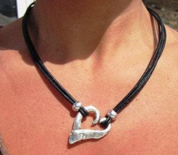 Couples Beaded Necklace with Silver Heart Pendant Charm • Bohemian Handmade jewelry Necklaces for Women • Personalized Jewelry Gift for Her