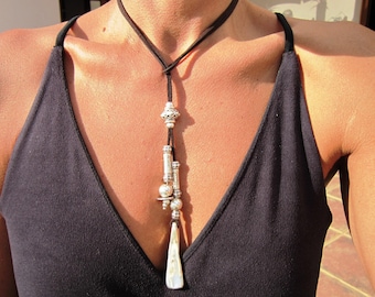Bohemian Y lariat necklace • Couples Boho necklace • Best Selling Items Gift for Her • Necklaces for Women • Personalized Jewelry gifts