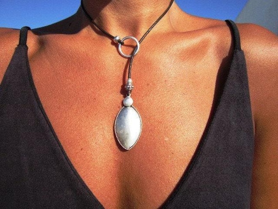 Statement Charm Y Lariat Necklace • Silver Beaded Necklaces for Women • Personalized Jewelry Gifts Best selling items • Gift for Her