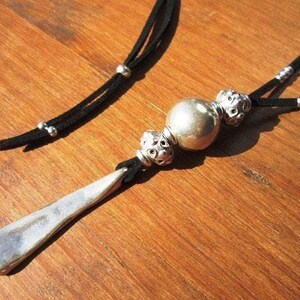 statement boho chic silver pendant necklace, boho jewelry, bohemian jewelry, boho chic jewelry, leather handmade jewelry designs by kekugi, gift ideas for her