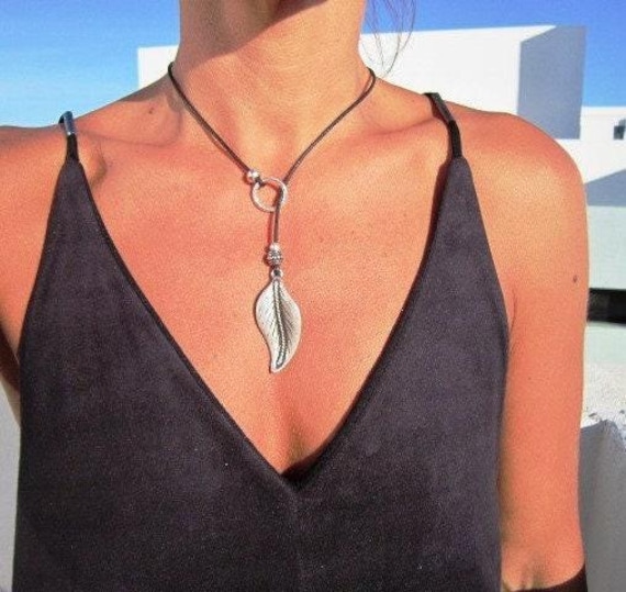 Handmade Couples Necklace • Y lariat Necklace Customized • Personalized Bohemian Jewelry Gift for Her • Birthday Gift for mom or Anniversary