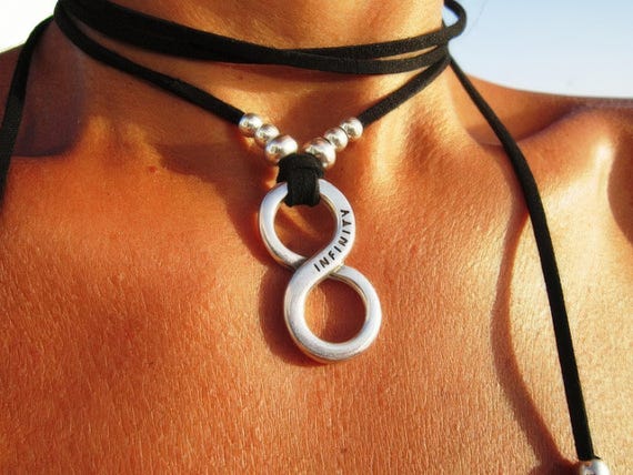 Couples Chunky Necklace infinity Pendant • Necklaces for Women • Best selling items • Gift for Her