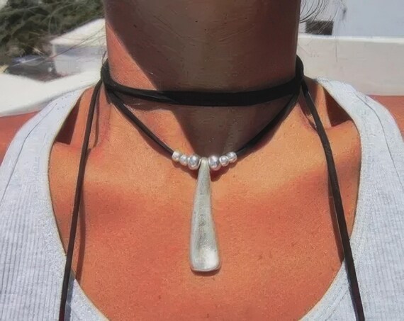 Best Selling items Silver Everyday Pendant Beaded Necklace • Layered Chunky Necklace Gift for Her Galentine • layering Necklaces for Women